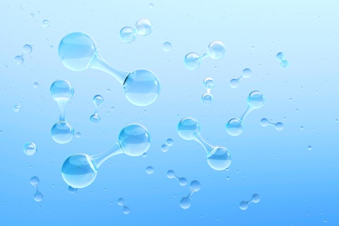 Image showing oxygen o2 gas molecules